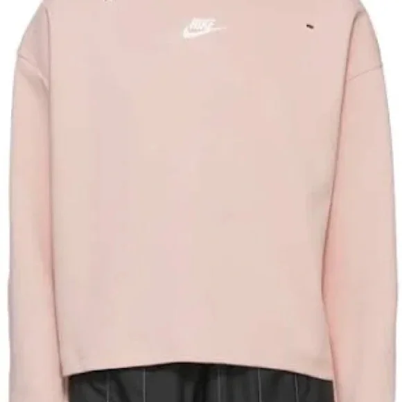 Nike Women's light pink mock turtleneck sweatshirt - Picture 2 of 3